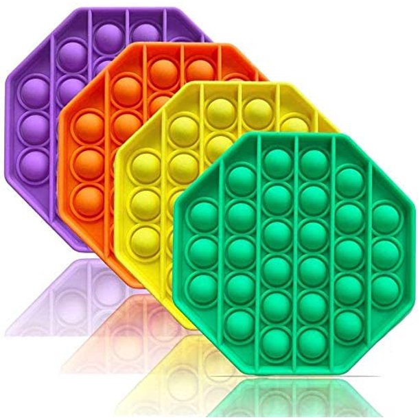 Push Pop Bubble Sensory Fidget Toy Stress Reliever Silicone Stress Reliever Toy Squeeze Sensory Toy For Kid And Adult Walmart Com Walmart Com