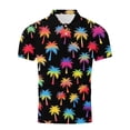 thumbnail image 4 of Abomasnow Men's Golf Shirts Short Sleeve Quick Dry Performance Shirts Moisture Wicking Casual Print Collared Tops M-3XL, 4 of 5