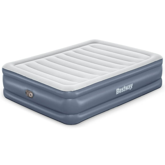 Bestway Tritech Matelas Gonflable, Taille Grand 20 Pouces avec Pompe AC Intégrée et Sac