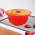 thumbnail image 2 of ACDANC Bundt Cake Pan,Spiral Cyclone Bundt Cake Pan Nonstick,Safe and Soft Material Bundt Pan,Chocolate, 2 of 4