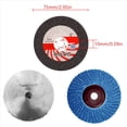 thumbnail image 4 of Disco de Corte de 30 Uds. de 75 mm para Amoladora Angular de 10 mm de Diámetro Interior Hoja de Circular de Metal Muela Abrasiva Herramienta de Almohadillas de Lijado, 4 of 5