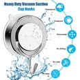 thumbnail image 2 of Juego de 4 ganchos con ventosa para baño, inodoro, cocina y duchas eléctricas, acero inoxidable., 2 of 5