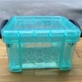thumbnail image 6 of kladzum Mini Small Plastic Storage Box with Locking Lid Clear Plastic Organizer, Candy Color Transparent Storage Box for Stationery, Jewelry, Sewing and More in Office or Home Supplies, 6 of 6