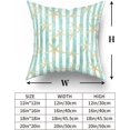 thumbnail image 6 of GZHJMY Starfish Print Decorative Pillow Cover Set of 2，Blue and White Stripe Modern Pillowcase for Home Car Bedroom Decor Cotton Cushion Case 18X18 Inch, 6 of 7