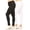 Black-White, variant on Moa Collection Women's Plus Size Solid High Waist Full Length Female Leggings(Pack of 2)