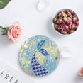 thumbnail image 4 of RYLABLUE Mermaid Set of 6 Round Coaster for Drinks, Absorbent Ceramic Stone Coasters Cup Mat with Cork Base for Home Kitchen Room Coffee Table Bar Decor, 4 of 5