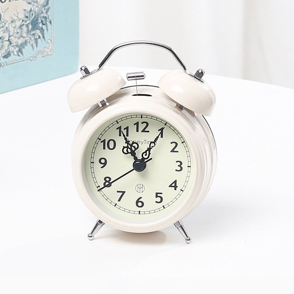 Yammee Retro Loud Alarm Clock Double Bell Battery Powred Bedside Desk Ornament