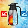 thumbnail image 4 of SSAWcasa Thermal Coffee Carafe 51oz Stainless Steel Insulated Vacuum Pitcher Coffee Pot Thermal Flask for Coffee Tea Beverage - 12 Hours Heat Retention (Black), 4 of 6