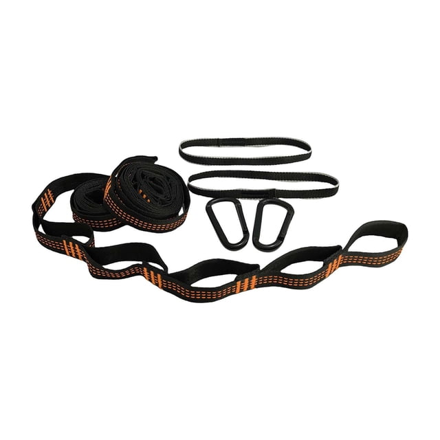 Correas para hamacas,Correas de hamaca para árboles de alta resistencia,longitud 2 m,Kit colgante esencial para acampar ligero,Accesorios para hamacas Estabilidad ajustable,Instalación