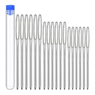 25Pcs Large Eye Metal Needles Cross Stitch Knitting Crochet Hook Set with  case DIY Sewing Needle Accessories 