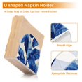 thumbnail image 4 of Table Napkin Holder, One Sizex2 Kitchen Napkin Holder Acrylic Napkin Holder Restaurant Napkin Holder Super Beautiful Blue Leaves, 4 of 9
