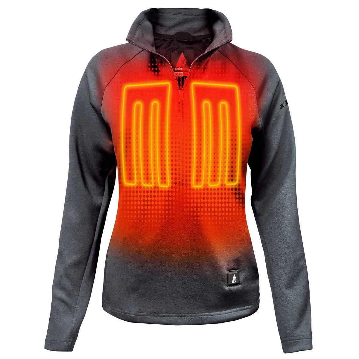 ActionHeat ActionHeat Women's 5V Battery Heated 1/2 Zip Up Shirt