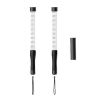 Luwecf 2 Pieces Fitness Ropeless Battle Ropes Tool Comfortable Grip Battle Exercise White