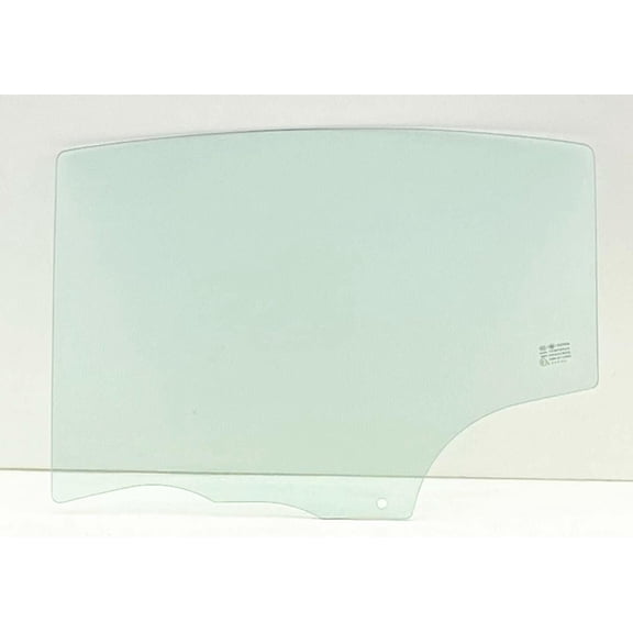 Driver Left Side Rear Door Window Door Glass Compatible with Mazda 3 2004-2009 4 Door Sedan Models
