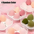 thumbnail image 2 of 4 Pack Premium Makeup Sponge Egg, Latex-Free Makeup Puff Beauty Foundation Blend Sponge, Wet and Dry Multifunctional Professional Makeup Tools (Yellow), 2 of 6