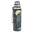thumbnail image 2 of Qxltty The Moon Fox Water Bottle 32 oz with Straw BPA Free Reusable Fitness Sport Bottle Perfect for Travel School Outdoors and Gym, 2 of 7