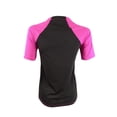 thumbnail image 2 of Nike Women's Colorblocked Dri-fit Rashguard Swimsuit (XS, Laser Fuchsia), 2 of 2