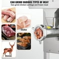 thumbnail image 4 of VEVOR Meat Grinder, 22 Lbs/Min Capacity Electric Meat Grinders w/ Blade, Grinding Plate, Sausage Maker, Stainless Steel Commercial Meat Mincer for Kitchen Restaurant Butcher Store, 4 of 9