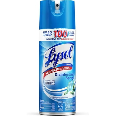 Lysol Disinfectant Spray, Spring Waterfall - 12.5 Oz, 2 Pack