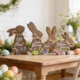 thumbnail image 2 of YWIYIUD 4PCS Easter Rabbit Table Decorations Wooden Rabbit Spring Tiered Tray Decorations Farmhouse Rustic Table Centerpiece for Easter Home Spring Garden Party Tabletop Decor 3/4inch, 2 of 9