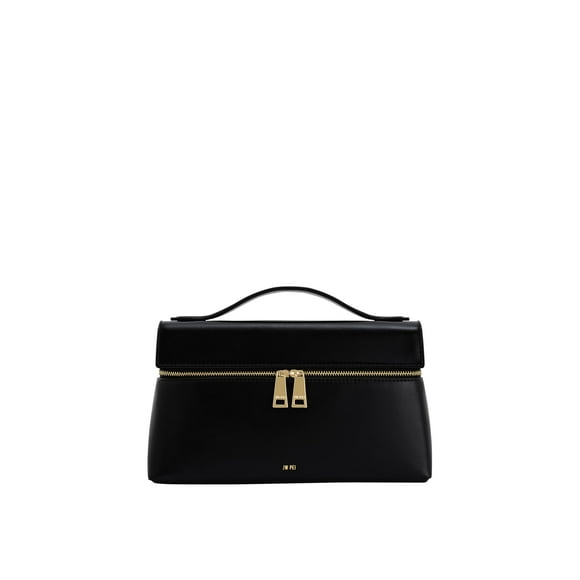 Bolso JW PEI Thea de piel vegana negra con asa superior para mujer