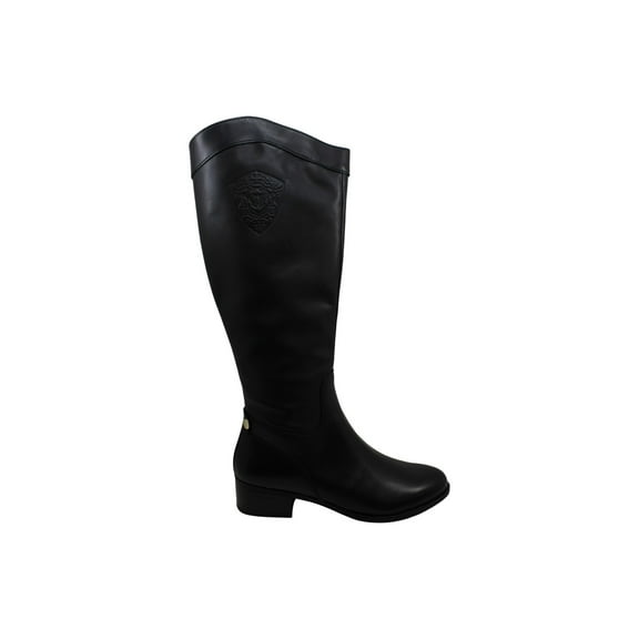 Charter Club Women's Shoes Jeanolal Leather Closed Toe Knee High Riding Boots Black Size 7 M