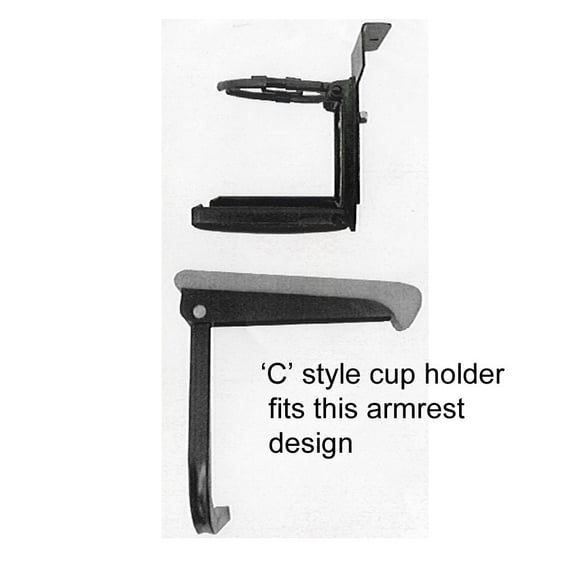 Cup Holders in Two Styles Fits Pride Mobility Scooters -260-1222xx-2
