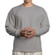 thumbnail image 4 of pstuiky Tops casuales para hombres Sudadera deportiva informal de manga larga para hombre, color liso, con cuello redondo, gruesa, para gimnasio, uso diario, blusas versátiles a juego., 4 of 4