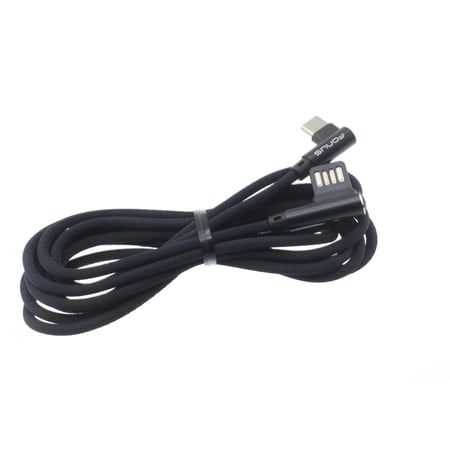 Right Angle L-Shaped Durable 6ft Long Type-C USB Cable Wire Sync W5M for RED Hydrogen One - Samsung Galaxy Tab S3 9.7 S9+ S9  S8+ S8  active S10e S10+ S10 5G Note9 Note8 A9 - Sonim XP3 price history on PriceWatchPro