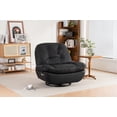 thumbnail image 2 of Power Recliner with 270 Degrees Swivel Glider, Modern Sofa Chair with USB Interfaces and Mobile Phone Holders, Swivel Glider Chair for Living Room, Bedroom, Black, 2 of 7