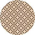 thumbnail image 1 of Ahgly Company Machine Washable Indoor Round Transitional Sienna Brown Area Rugs, 8' Round, 1 of 7