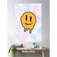 thumbnail image 2 of Drippy Smiley Face Tie Dye | The Summer Surf Club Poster Wall Art, Modern Wall Decor For Living Room Bedroom, 24x36 UNFRAMED, 2 of 3