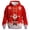Red, variant on Santa Face Christmas Hoodie for Men Women, Funny Holiday Pullover Sweatshirt with Beard Glasses Graphic, Ugly Xmas Party Unisex Winter Casual Hoodie Gift