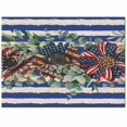 thumbnail image 2 of Area Rugs Indoor Non-Slip Rectangle Rug 5x7 Ft Independence Day USA Flag Sunflower Blue White Stripe Rug Rubber Backing Floor Mats Non Shedding Home Decor Carpet for Entryway Living Room, 2 of 8