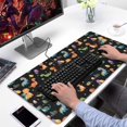 thumbnail image 2 of Long Mouse Pads for Desk,Colorful Dinosaurs Eggs Pattern Desk Mats on Top Of Desks, Desk Mouse Pad Extra Large with 3mm Non-Slip Base and Stitched Edge for Gaming,Office,Work,Home 31.5"x15.7", 2 of 6