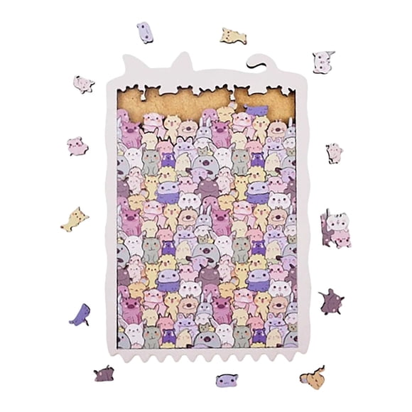 Puzzle Toy for Challenging Minds— 3+ Indoor Outdoor Wooden Animal Zoo Game That Sparks Creativity and Problem Solving