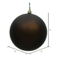 thumbnail image 2 of Vickerman 12" Chocolate Matte Ball Ornament, 2 of 5