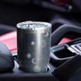 thumbnail image 4 of 30oz Dark Blue Sun Moon Cloud Pattern Tumblers Stainless Steel Tumbler with Lid and Straw,Vacuum Insulated Double Wall Travel Tumbler Cups Mug with Cleaning Brush for Coffee,Tea, 4 of 7
