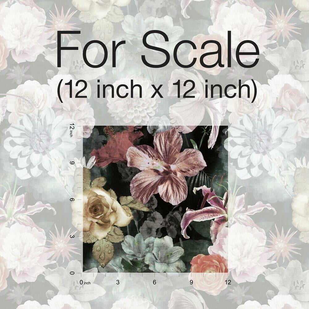 Vintage Floral Blooms Peel and Stick Wallpaper