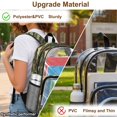 thumbnail image 5 of Xoenoiee Bear Camo Print Clear Backpack for Boys Large Capacity Bookbag Transparent School Bag Waterproof Backpacks Satchel with Adjustable Straps for Preschool Kindergarten Elementary, 5 of 7