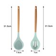 thumbnail image 2 of Juego de utensilios de cocina sin BPA no tóxicos con mango de madera de 2 uds para utensilios de cocina antiadherentes Vhermosa, 2 of 5