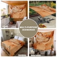 thumbnail image 6 of Marble Burnt Orange Small Tapestry for Bedroom Wall Hanging Tapestry,Modern Abstract Ink Painting Luxury Ceiling Backdrop Tapestries Poster Blanket Wall Decor for Teens Room Living Room 23" x 28", 6 of 8