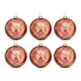 thumbnail image 3 of Aurorax Shatterproof Christmas Ball Ornaments Set,6 Pcs Christmas Baubles for Xmas Tree Decoration,Floral Plastic Hanging Pink Holiday Ornament Set for Christmas Tree Indoor Home Decor, 3 of 7