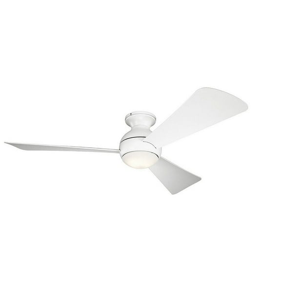330152MWH Kichler Lighting Sola - Ceiling Fan with Light Kit - 11 inches tall by 54 inches wide-White Finish