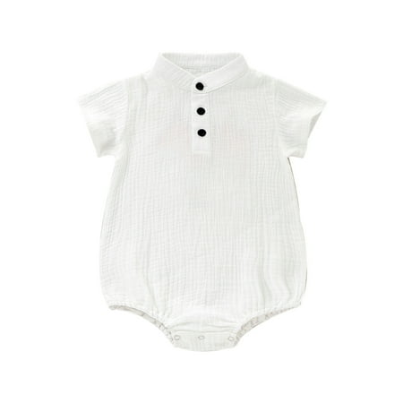 

Mikilon Infant Baby Boys Girls Short Sleeve Cartoon Printed Romper Bodysuit Infant Onesies Girls 3-6 Months White 2023 Deal