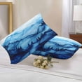 thumbnail image 3 of Watercolor Outdoor Pillow Covers Pack of 2 Splicing Mystery Decoration Waterproof Throw Pillow Covers Decorative Cushion Cases for Patio Garden Tent Balcony Couch 20x12 inch, 3 of 8