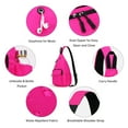 thumbnail image 5 of Sling Backpack Crossbody Chest Bag for Women Men Left and Right Shoulder Purse Water Repellent Gym Daypack, 5 of 7