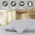 thumbnail image 4 of Vivendi Full Sheet Set, Cotton Blend, 625 Thread Count, 4 Pc Set, Bedding Sheet Set Sateen Weave, Wrinkle Resistant Flexifit, Hotel Collection Soft Luxury, Fits Upto 20" Deep Pocket (High Rise Silver), 4 of 5