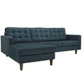 thumbnail image 2 of Modway Empress Upholstered Fabric Left-Facing Sectional Sofa in Azure Blue, 2 of 6
