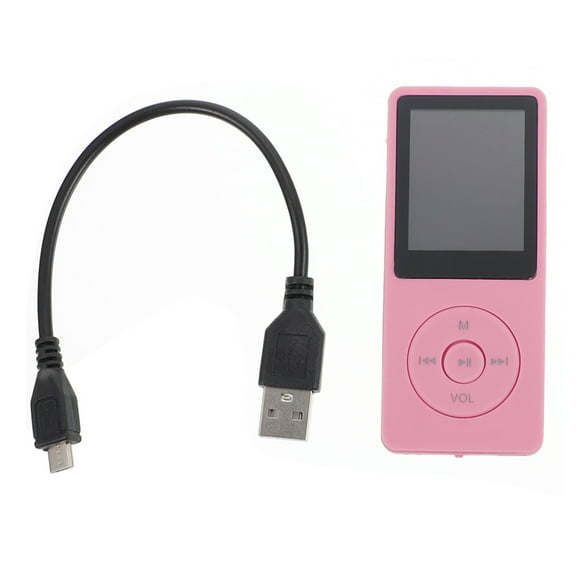 Miangastore Lecteur de Musique Portable pour Enfants Lecteur de Musique MP3 Plastique Rose 1Ensemble